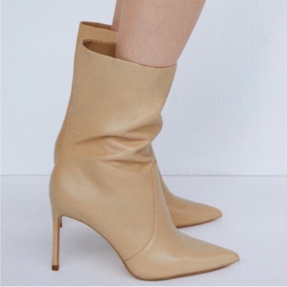 Zara Pointed Toe Slouchy Boots - Picture 4 of 9